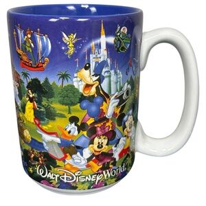 Walt Disney World Parks Ceramic Mug Personalized Dad Character‎ Collage